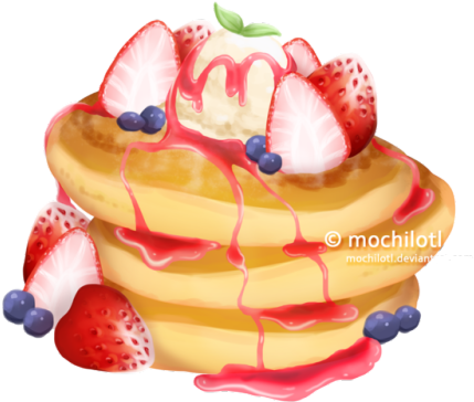 I Made Some Pancakes ᕕ ᕗ - Pancake (500x441), Png Download