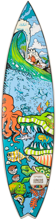 My Creative Skills And Take On Bigger Projects - Surf Board (433x900), Png Download