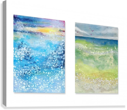 Lace Landscapes Canvas Print - Painting (429x372), Png Download