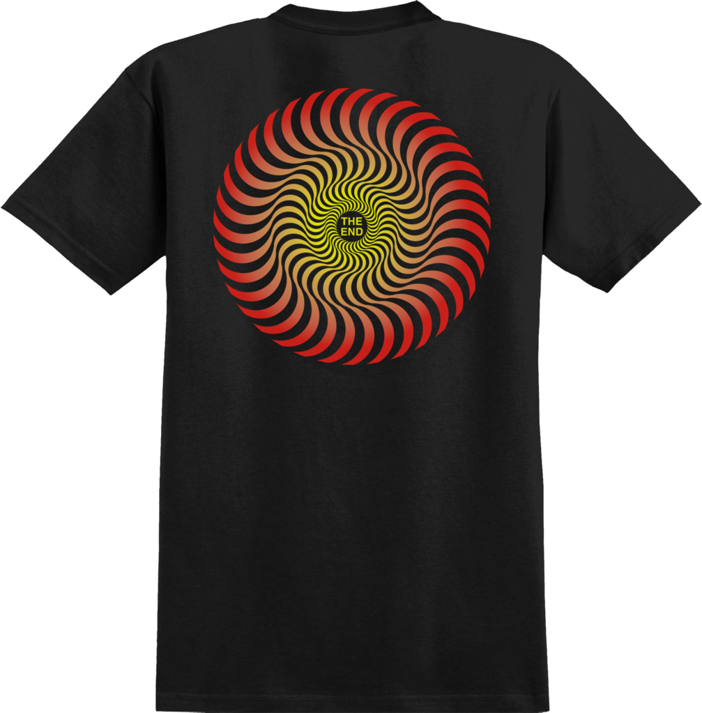 T-shirts / Spitfire / Classic Swirl Fade - Spitfire Swirl Hoodie Gray (1007x1024), Png Download