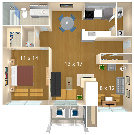 Bent Tree Apartments (500x500), Png Download