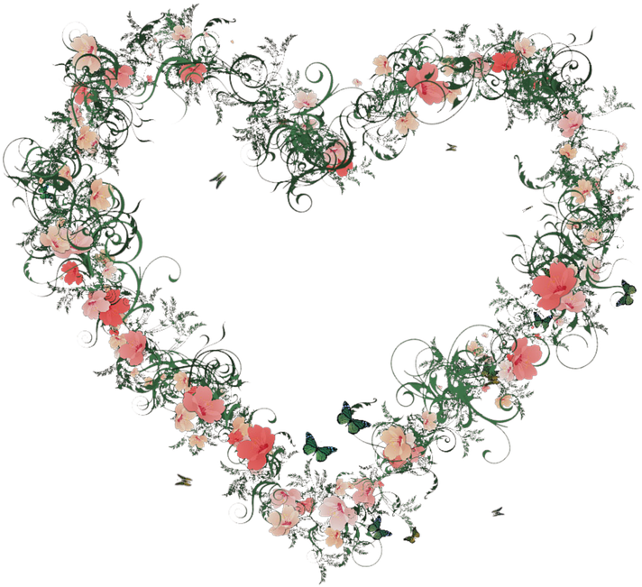 Clip Freeuse Library Free Clipart Hearts And Flowers - Mit Blumen Kleine Geschenktüte (720x720), Png Download