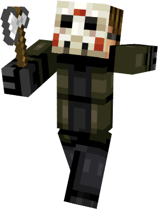 Undefined - Jason Minecraft Skin (322x434), Png Download