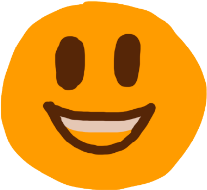 Poorly Drawn Emoji - Smiley (450x450), Png Download