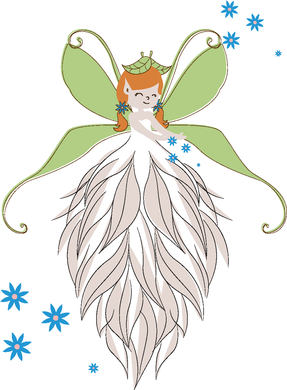 Vector Hand Drawn Cartoon Butterfly Girl - Drawing (1772x1378), Png Download