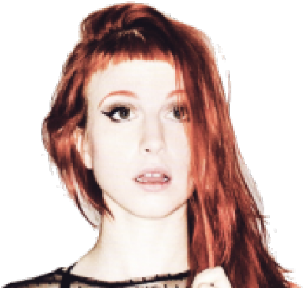 Beyonce Png Transparent Images - Hayley Williams Black And White (640x480), Png Download