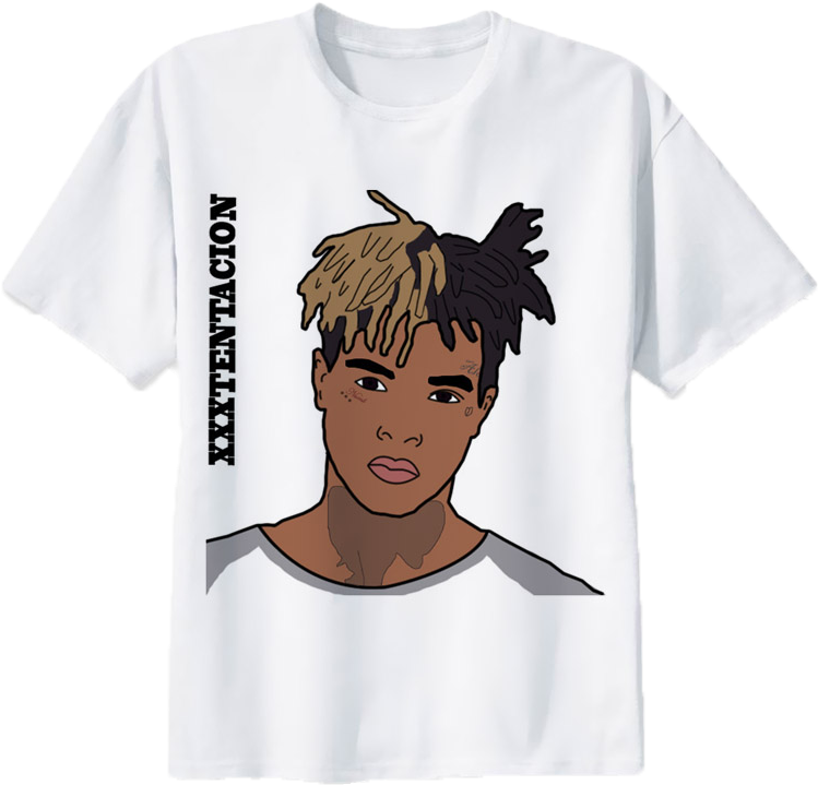 "xxxtentacion" Drawing - T-shirt - " - Xxxtentacion Tshirt (800x800), Png Download