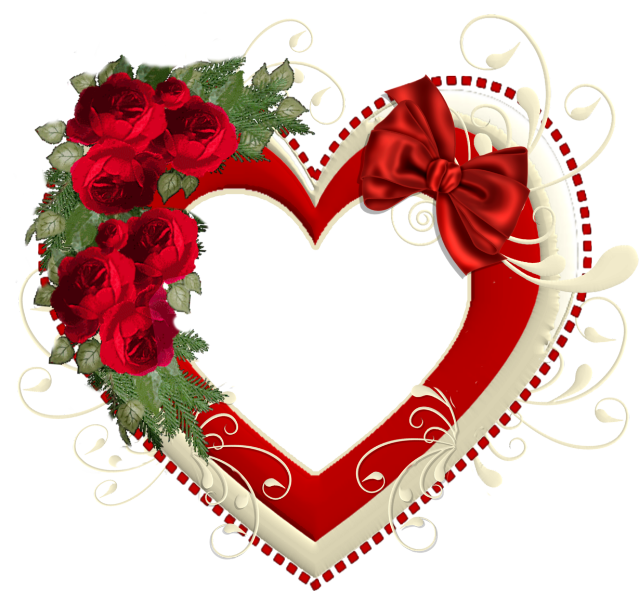 Frame Heart Png - Heart Photo Frames Png (1280x1183), Png Download