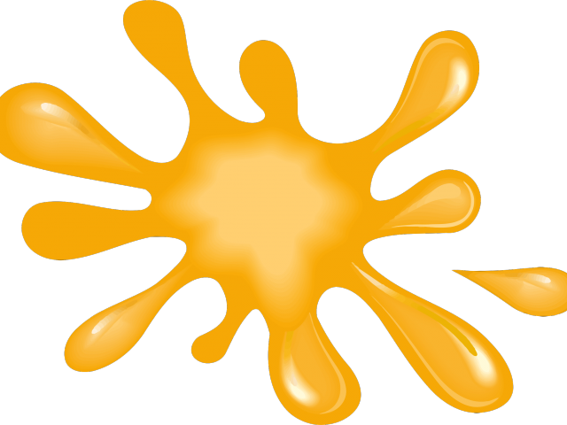 Painting Color Hand-colouring Of Photographs Bahan - Yellow Paint Splat (472x340), Png Download