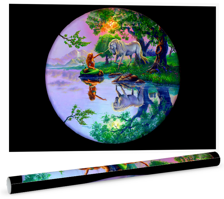 If I Were A Mermaid Poster - Jim Warren Wall Art (719x739), Png Download