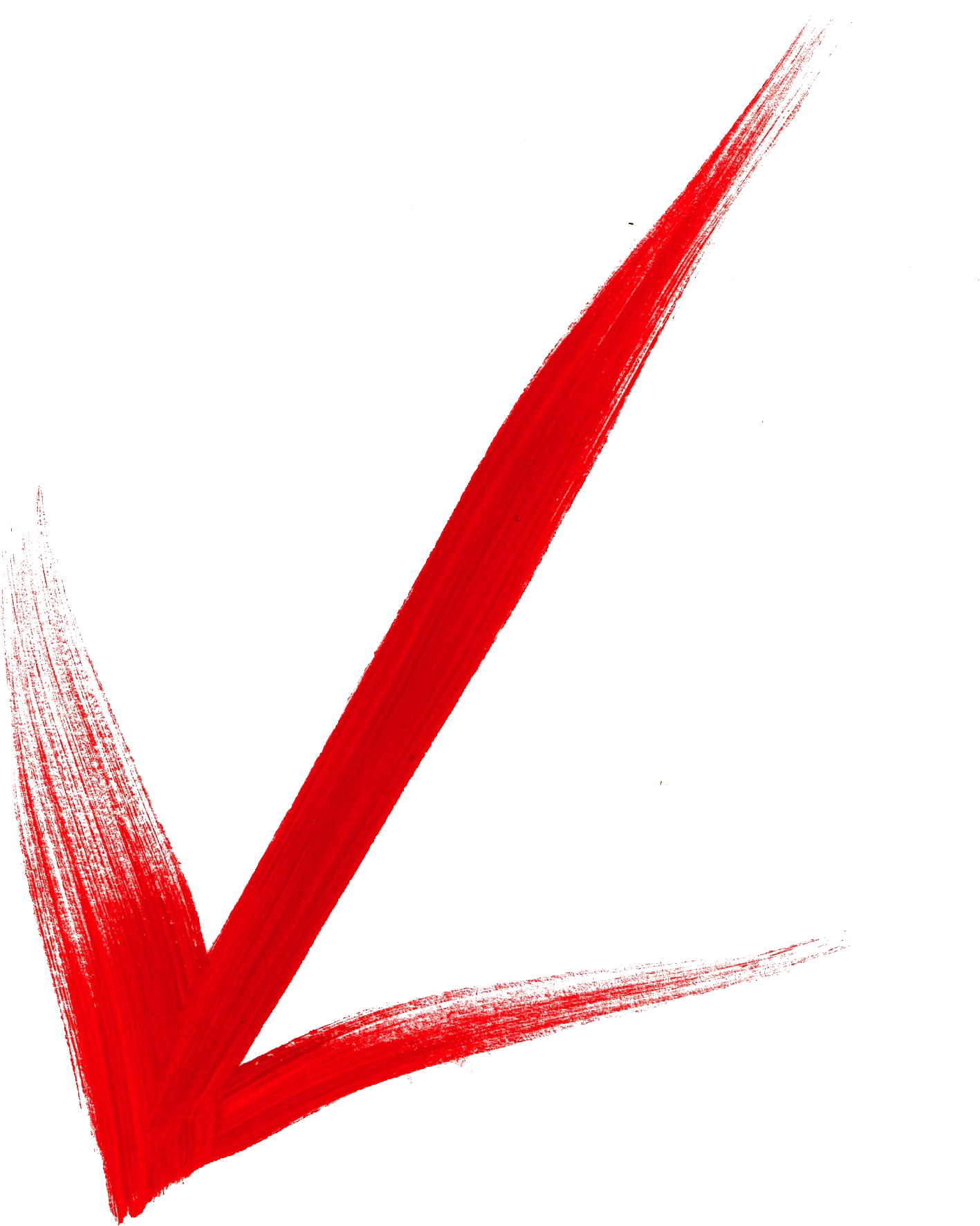 Brush Stroke Arrow Png - Brush Arrow Red Png (718x1024), Png Download