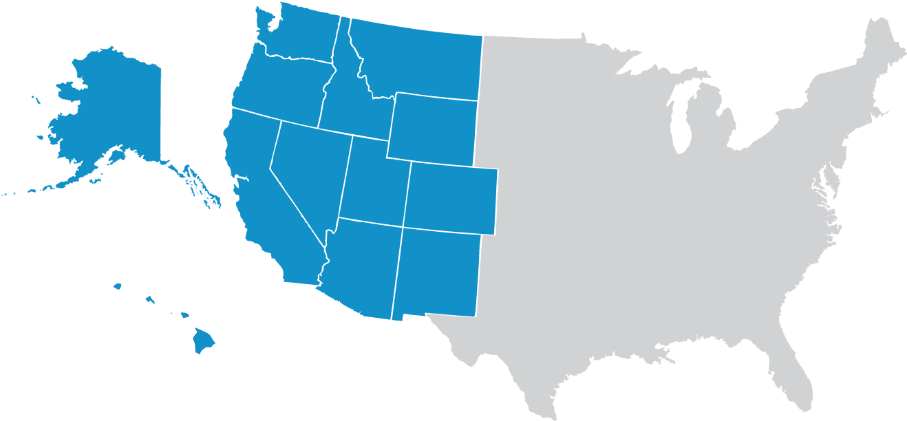 Us Map Of Wusata Member States - Finance Degree University Of Miami (1328x612), Png Download