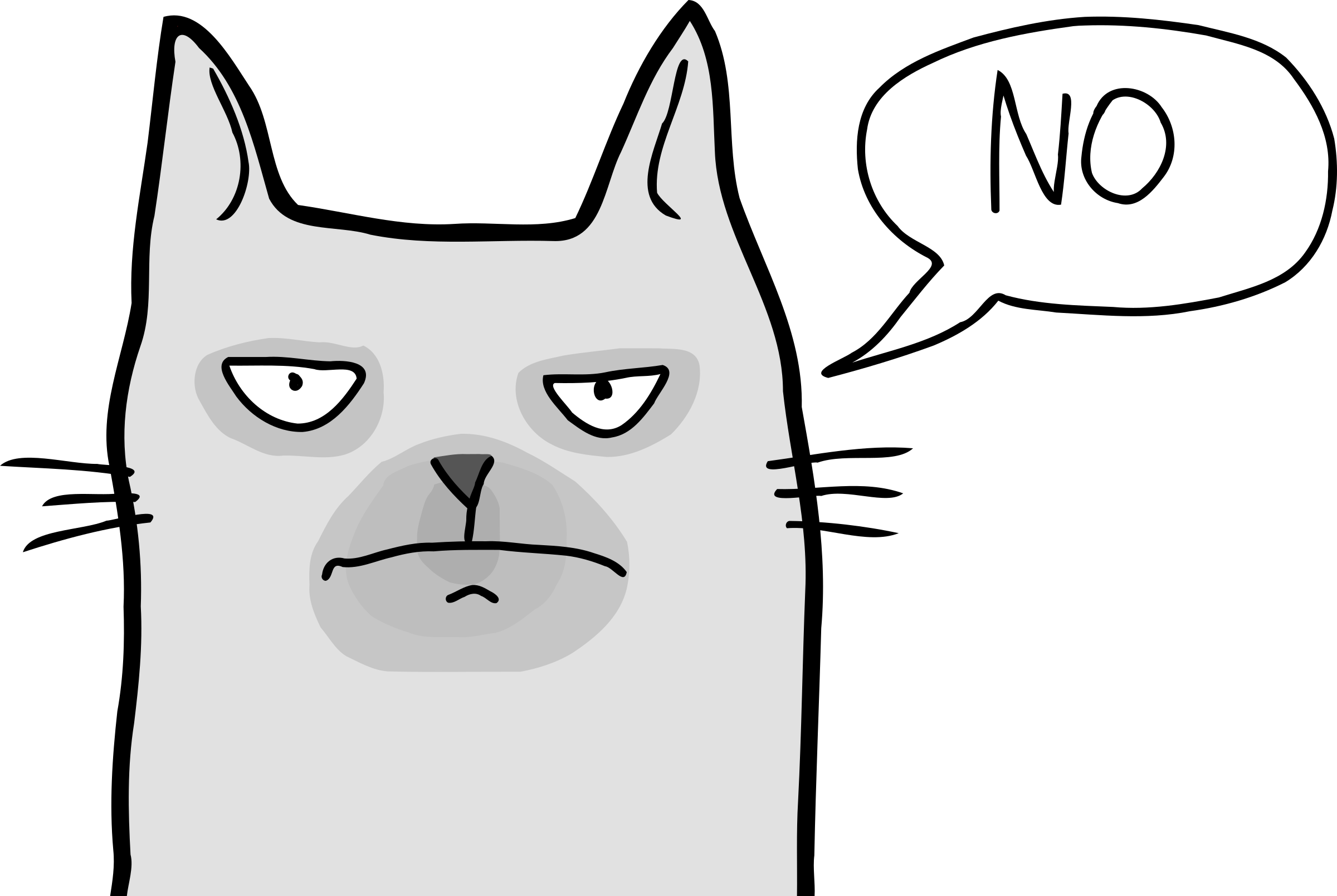Grumpy Cat Clipart Transparent - Clip Art Grumpy Cat (2400x1609), Png ...