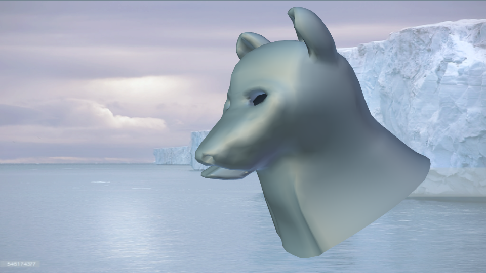 Wolf Head - Austfonna Ijskap - Fotoprint Op Tuinposter 60x40 (960x540), Png Download