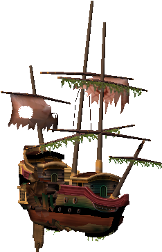 The Jolly Roger Is A Unique Wrecked Pirate Ship That - Disneyland Paris Jolly Roger (468x390), Png Download