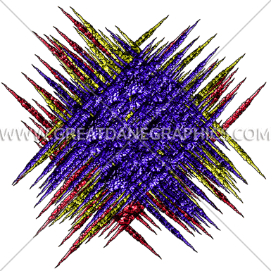 Three Color Scratch Background - Production (385x385), Png Download