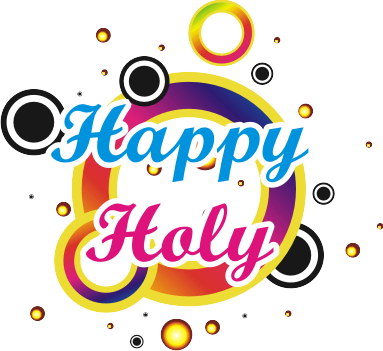 Happy Holi Logo Png (383x351), Png Download