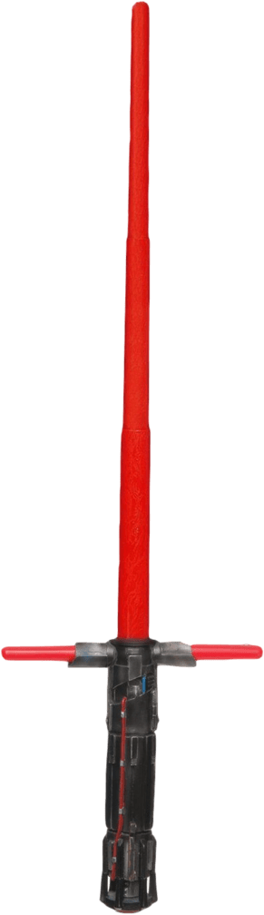 At The Movies - Kylo Ren Star Wars The Force Awakens Lightsaber (635x1024), Png Download