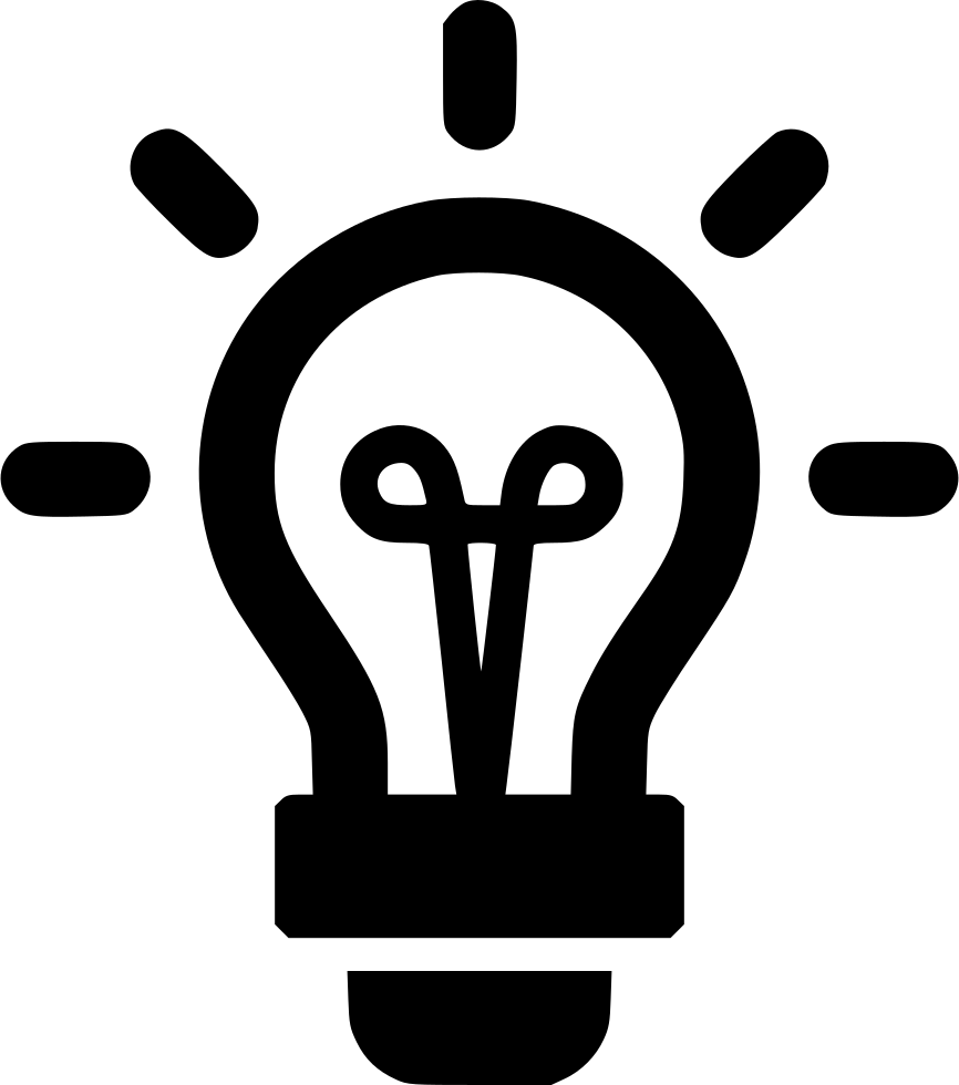 Lightbulb Light Sparks Comments - Inspiration Free Icon (866x980), Png Download