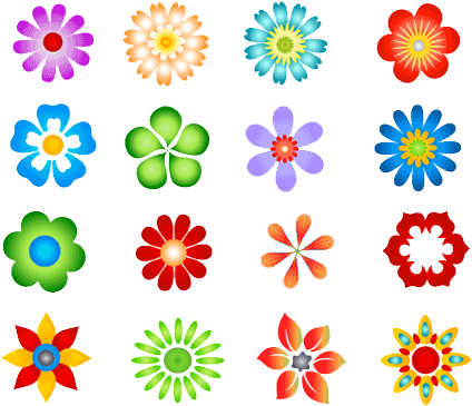 Flowers Vectors Png Image - Vector Png Flowers Vector (580x386), Png Download