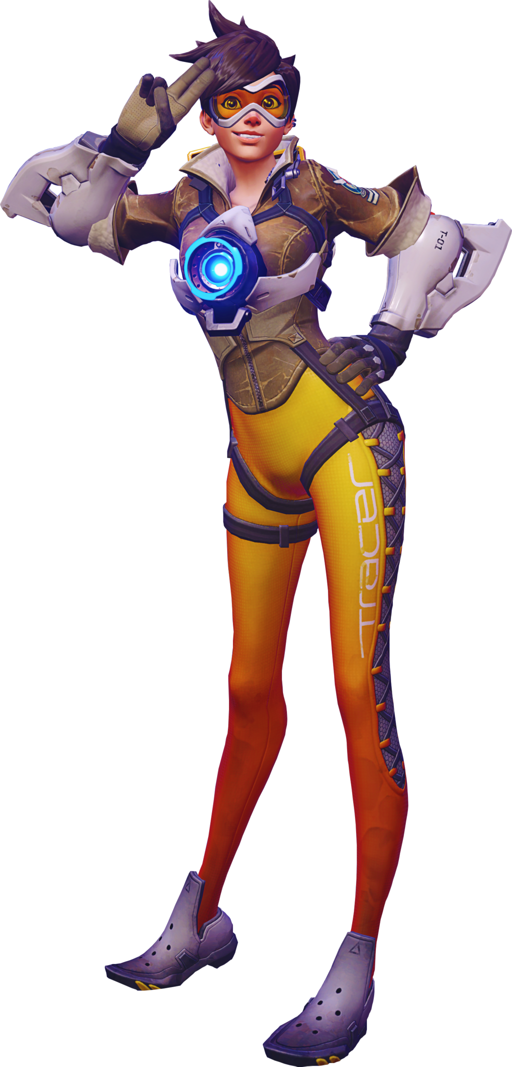 Tracer Render Victory Pose (1024x2133), Png Download