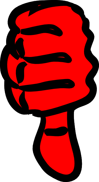 How To Set Use Thumbs Down Clipart (324x594), Png Download