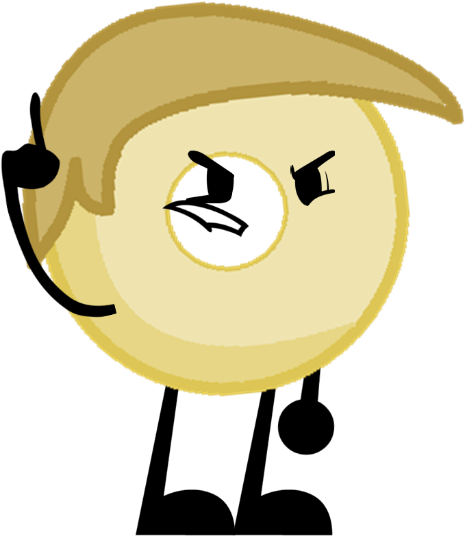 Donut Trump (748x839), Png Download