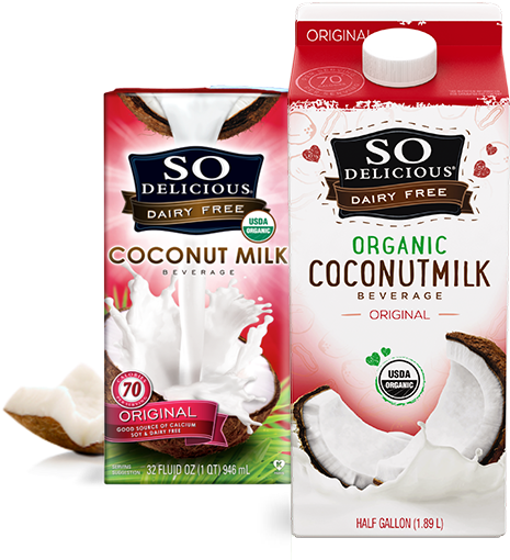 So Delicious Coconut Milk (480x510), Png Download