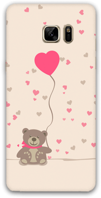 Teddy Bear With Heart Samsung Note7 Mobile Case - Iphone (600x600), Png Download
