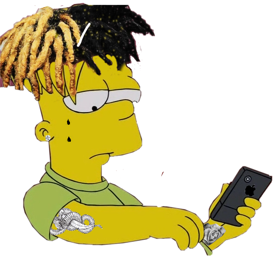 Xxxtentacion Tattoos Bartsimpson - Redbubble Free Xxxtentacion Scarf (562x527), Png Download