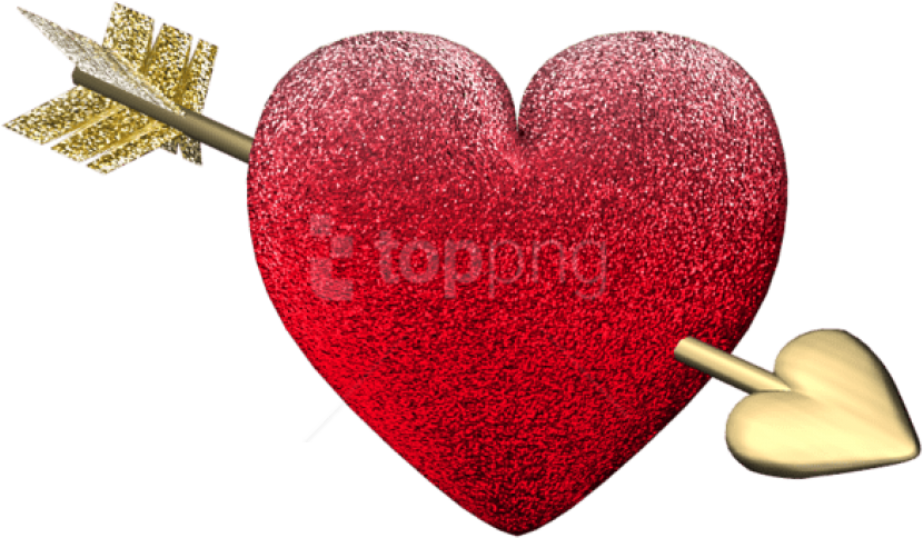 Arrow Attack Heart Transparent Background Gif (802x486), Png Download
