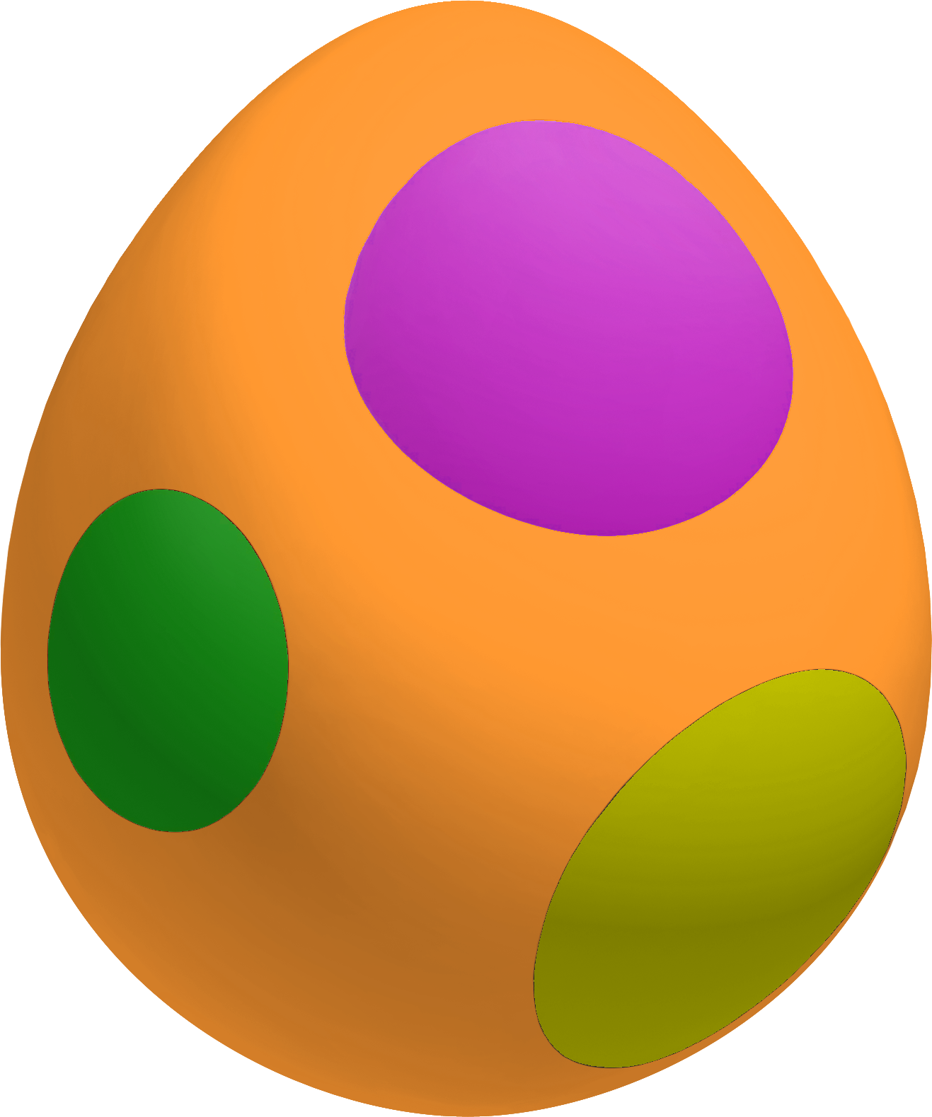 Rainbow Eggs - Rainbow Yoshi Egg Gif (1317x1579), Png Download