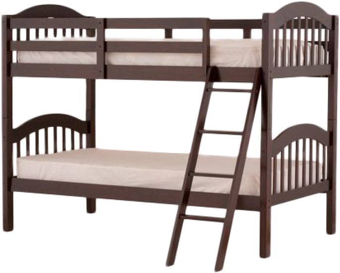 Bunk Bed Png Clipart - Espresso Longhorn Bunk Bed By Storkcraft (765x937), Png Download
