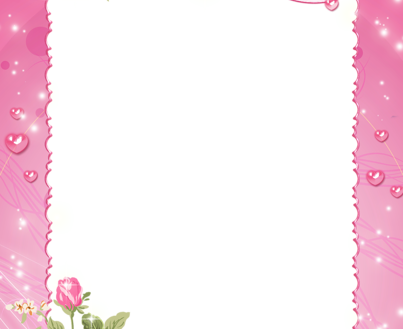 Marvellous Ideas Pink Picture Frames Frame Png Photo - Khung Hinh Hoa Dep (403x329), Png Download
