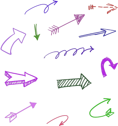 Flecha Dibujada A Mano (480x480), Png Download