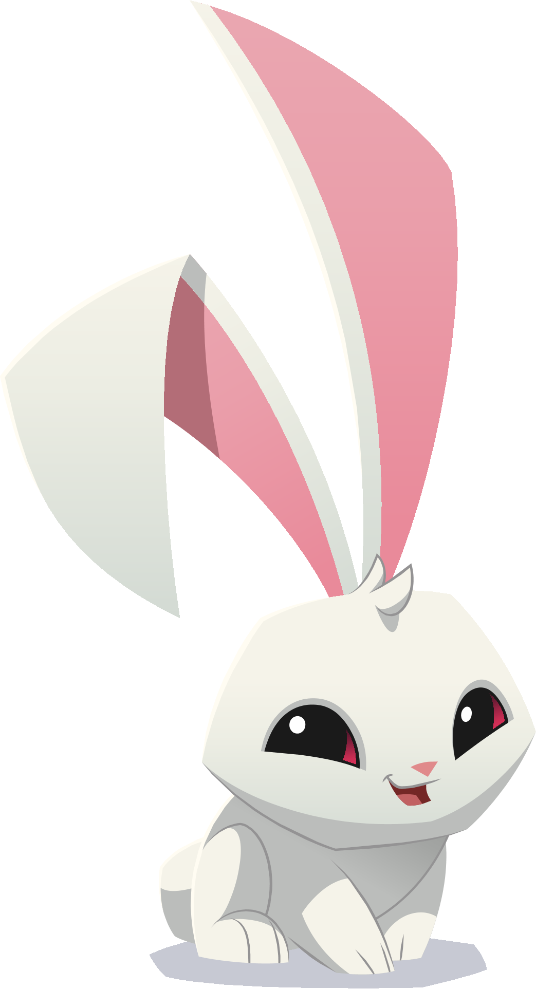 Renovated Art Bunny - Bunny Animal Jam Animals (1043x1925), Png Download