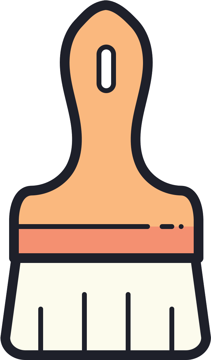 Paint Brush Icon (1600x1600), Png Download