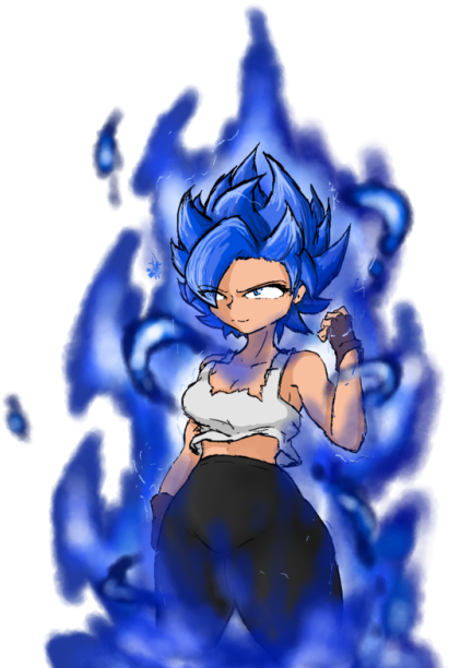 Goku Ssj Blue Evolution (500x620), Png Download