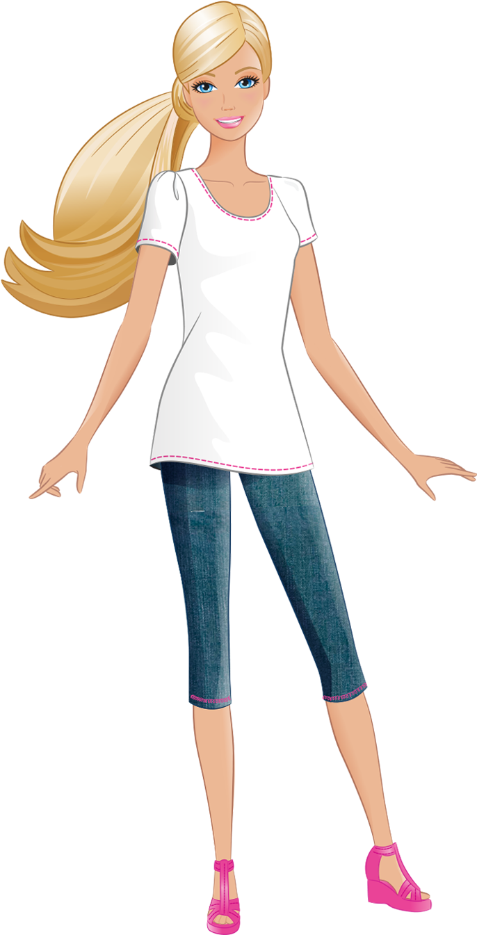 Barbie Png (746x1427), Png Download