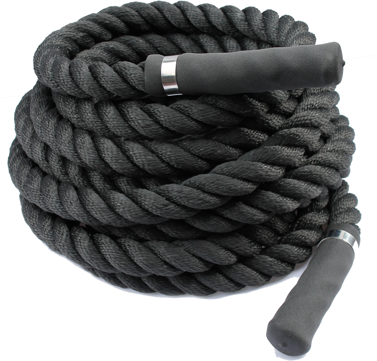 Black Poly Sport Grip Battle Rope (1280x1280), Png Download