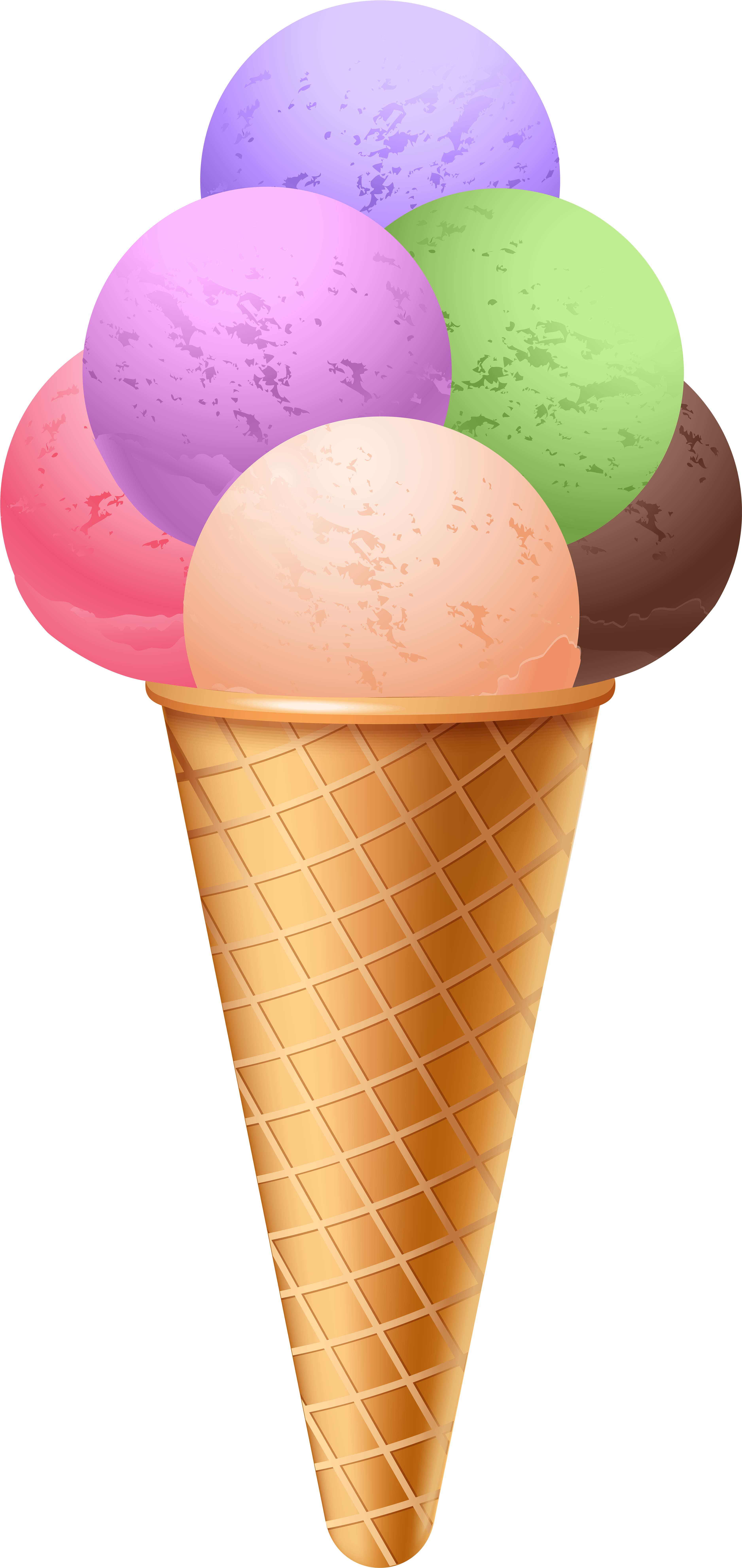 Ice Cream Cones Png (3841x8000), Png Download