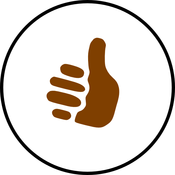 Thumbs Up Symbol Svg Clip Arts 600 X 600 Px (600x600), Png Download