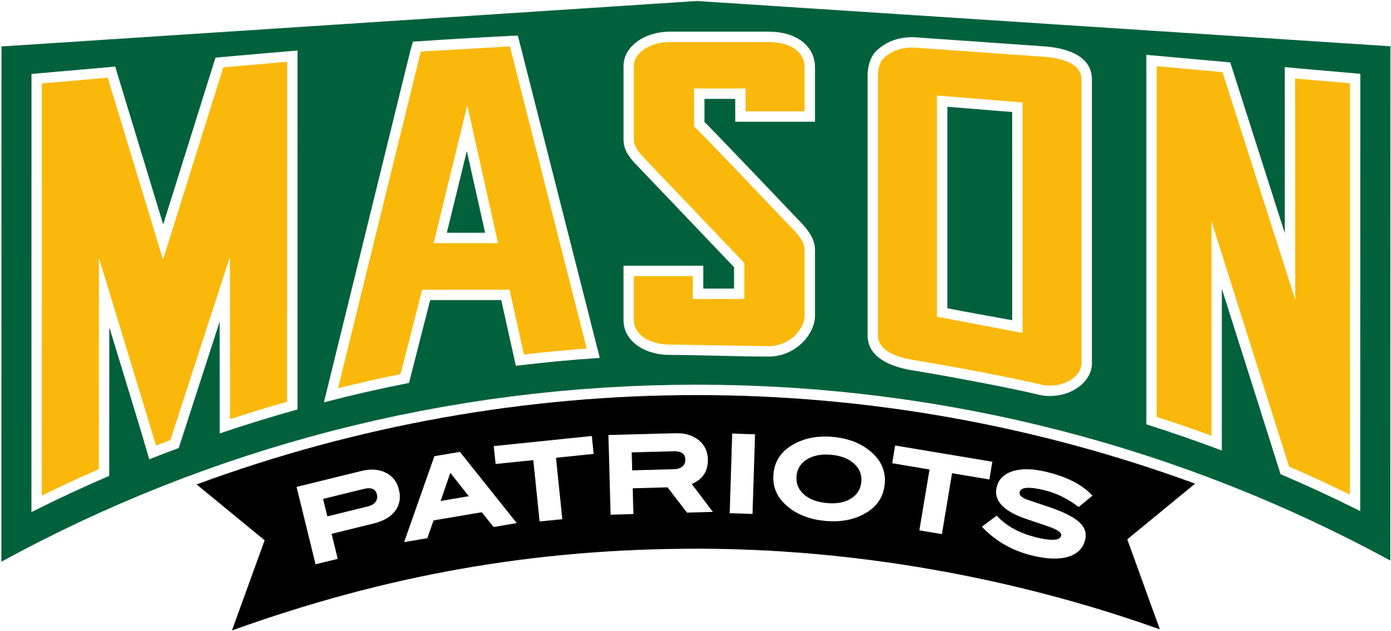 Patriots Svg Wordmark - George Mason University (2000x913), Png Download