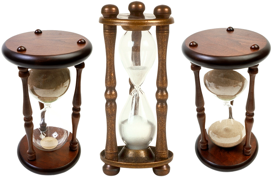 Hourglass, Time, Sand, Clock, Flask, Glass - Felicidad Absoluta - Vicente Herrero (960x681), Png Download