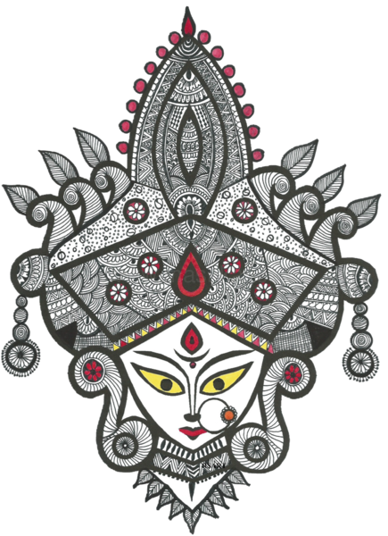 Maa Durga By Radhika Sheshadri Maa Durga Logo Png Full Size Png Download Seekpng