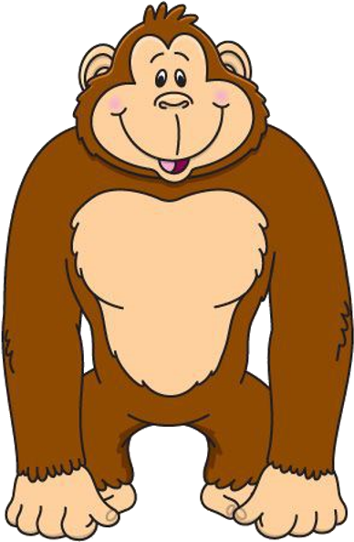 A Gorilla Walked Into An Ice Cream Parlor And Ordered - Gorilla Clipart (400x400), Png Download