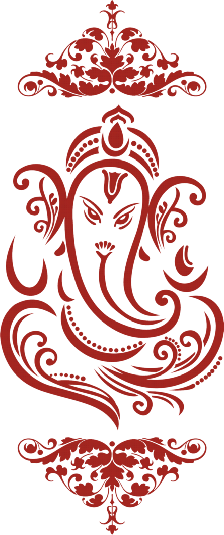 Ganesh Ji - Ganesh Ji For Wedding Cards (445x1060), Png Download