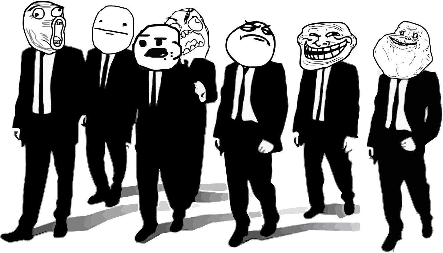 Meme Faces Together (1439x822), Png Download