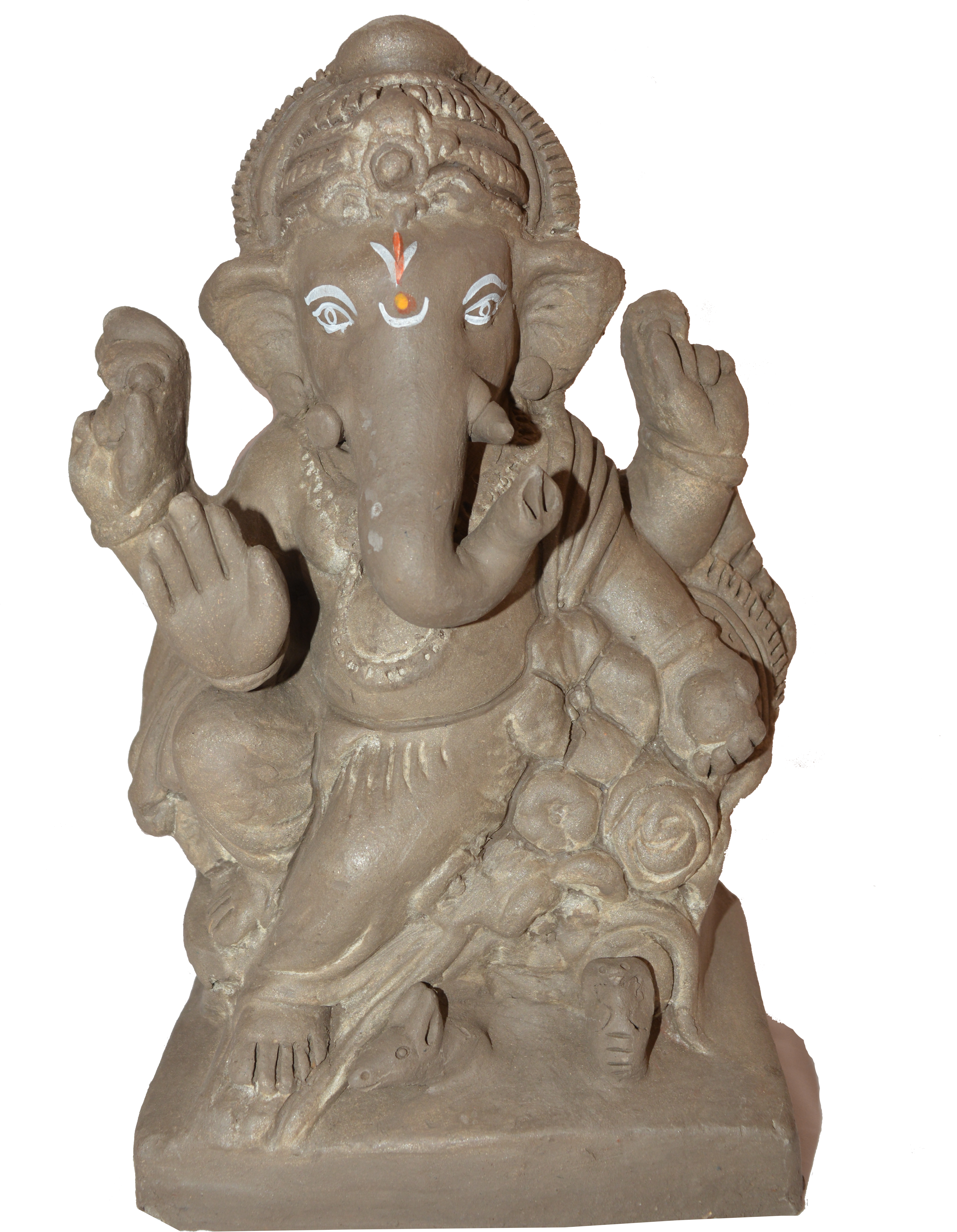 Ganesh Png Images - Clay Ganesha Png (869x1024), Png Download