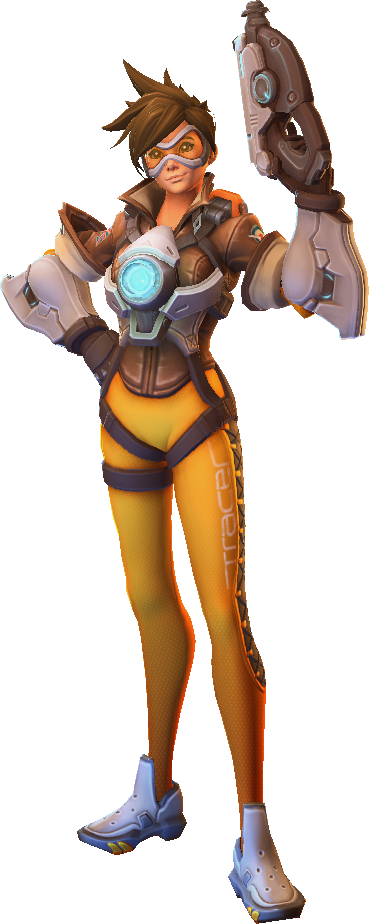 Tracer - Tracer And Scout (369x924), Png Download